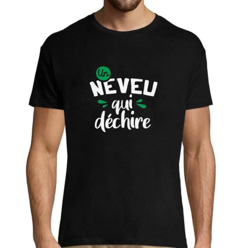 T-shirt homme un neveu qui dechire imprimé en France pour style décontracté au quotidien