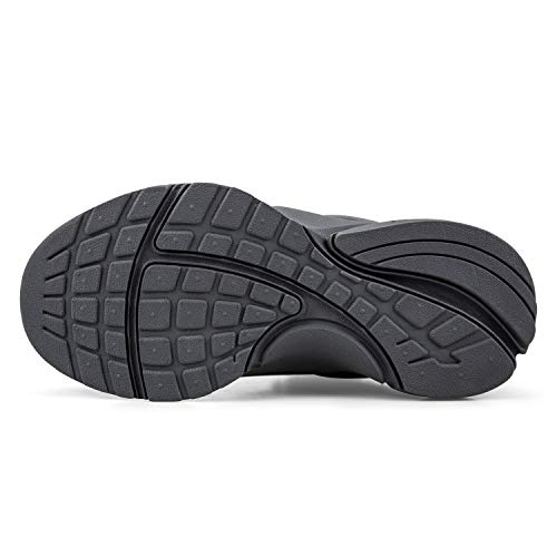 Troadlop Boys Sneakers Lace-up Running Tennis Athletic Shoes for Kids Grey Size 3 M US Big Kid