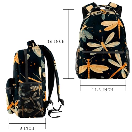 Sac à dos de voyage libellule multicolore taille unique fille garçon - 2