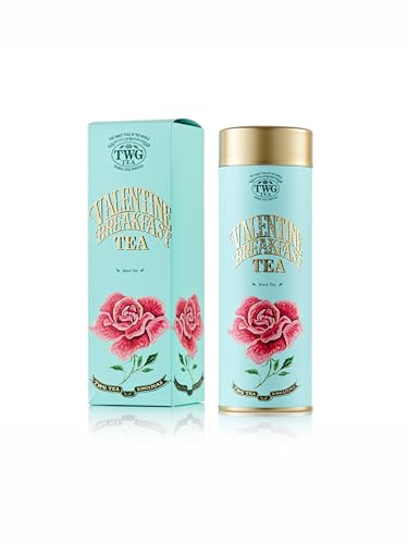 Image of TWG Tea | Valentine Breakfast Tea | Black Tea | Sugar Pearls & Berries | Haute Couture Tin, 100g | Gift Set