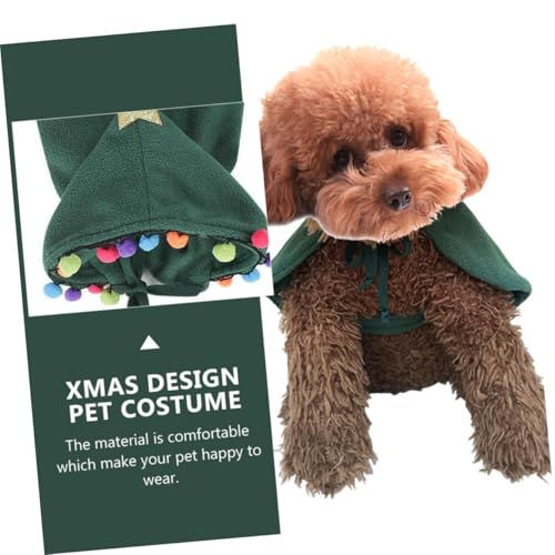 Disfraz Festivo para Perro Color Verde Tamaño M miniatura 5