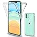 Produktbild Gnews Kompatibel mit iPhone 11 Hülle, Kompatibel mit iPhone 11 Schutzhülle 360 Grad Full Body Front Und Rückenschutz Handyhülle Transparent Silikon Schutzhülle Durchsichtige TPU Bumper für iPhone 11