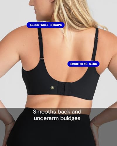 Image of HONEYLOVE Crossover Wireless Bra - Comfortable Support with No Underwire