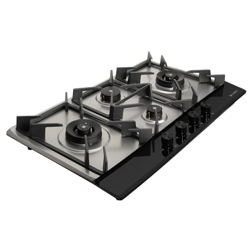 Image of Faber 4 Burner 90Cm PNG Hybrid HOB|Auto Ignition|Flame Failure Device|2 5Kw Brass Burner|Free Installation|2yr comprehensive warranty,10yr on Glass,5yr on Valve&Burner|HOB INSPIRIA904 BR AI FFD GS PNG