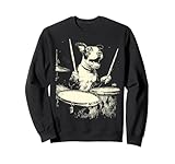 Photo Gallery carino pit bull giocare batteria musica divertente cane drummer grafica felpa Photo Gallery carino pit bull giocare batteria musica divertente cane drummer grafica felpa