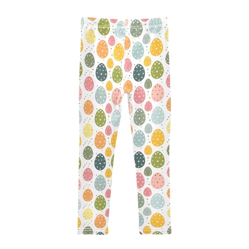 Egg Pattern 1 Girls Leggings Athletic Pants Tights Stretch Bottom2