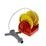  Bausteine gebraucht 1 x Lego Duplo Seilwinde rot 2x2 Seil Weiss mit Spritz Düse grau Rolle gelb Feuerwehr Hubschrauber 4654c03