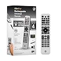 GE Rechargeable TV Remote Control, Universal Remote Control, Backlit Buttons, Samsung TV Remote Control Replacement for Smart TVs, Apple TV, Sony, Roku Replacement Remote, LG TV, 4-Device, 80984