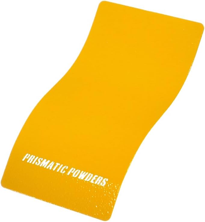 PRISMATIC POWDERS Caterpillar Yellow II River - River Polyester Powder Coating - Gloss 1 LB - Durable, High Performance Coating for Automotive Metal, Wheels, Parts - Made in USA - (PRB-10437)