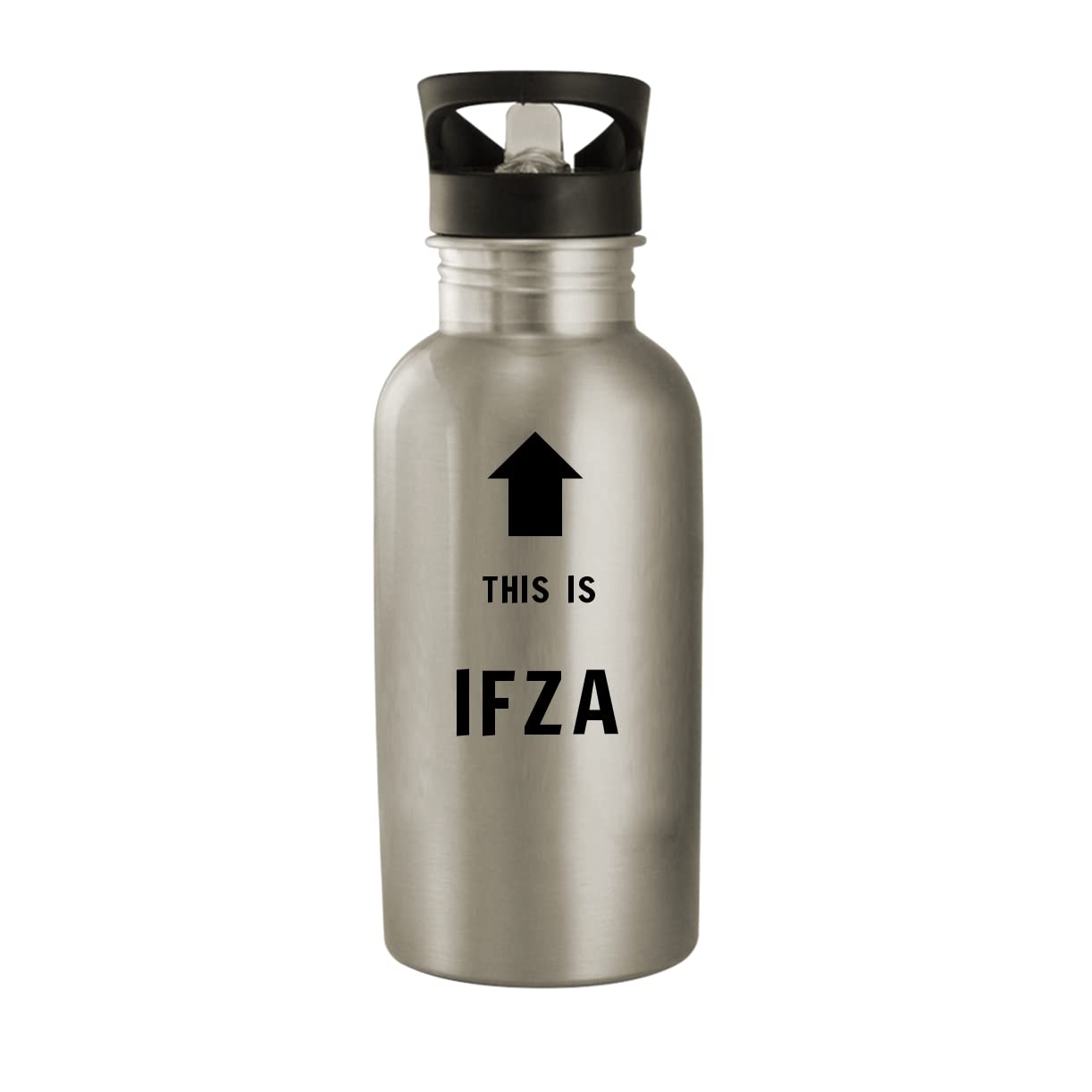 This Is Ifza - 20oz Stainless Steel Water Bottle, Silver