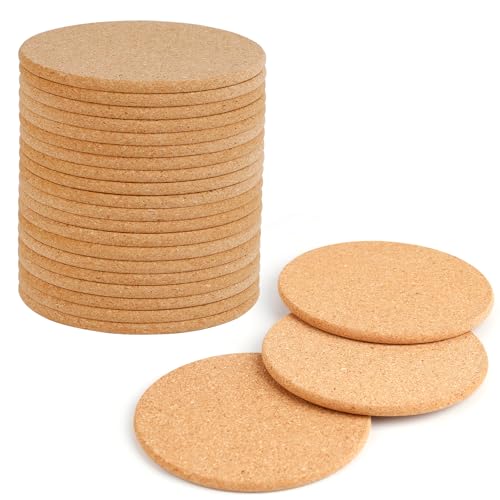 20 Pcs Posavasos De Corcho Redondos Retro Posavasos De Madera Posavasos Madera Vintage Para Bebidas Café Divertido Posavasos De Madera Natural Adecuado Para El Restaurante En Casa Oficina