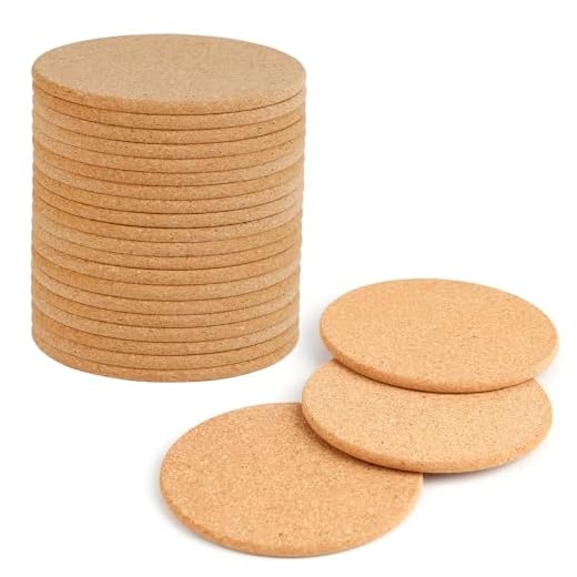 20 Pcs Posavasos De Corcho Redondos Retro Posavasos De Madera Posavasos Madera Vintage Para Bebidas Café Divertido Posavasos De Madera Natural Adecuado Para El Restaurante En Casa Oficina