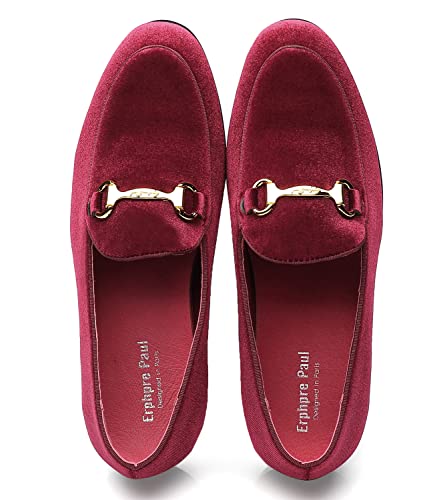 Image of Men's Velvet Loafers Wedding Party Prom Homecoming Shoes
