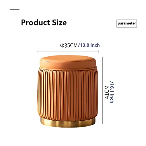 Tabouret à chaussures en cuir coussin imperméable et marchepied de salon