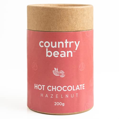Image of Country Bean Hazelnut Hot Chocolate, 60% less sugar, Enjoy hot or cold, Winter beverage | Winter special launch