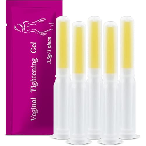 Gel tensor de cuidado íntimo - Herba natural para mujeres (paquete de 5) - Rejuvenecimiento esencial para el cuidado femenino totalmente natural con tarjeta de texto 2PH