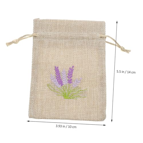 6 bolsas de saquitos vacíos de lavanda de lino miniatura 2
