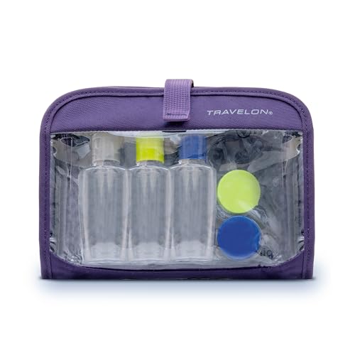 Sac 1 Litre Travelon humide sec violet pour éviter les fuites de liquide en valise