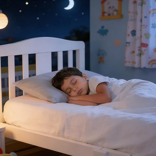 Image of NTBAY 2 Pack Pillows with Pillowcases, Soft Cotton Down Alternative 13x18 with Microfiber Zippered Pillowcases for Sleeping in Crib Bed - Machine Washable - Breathable Travel Pillow, Smoke Grey