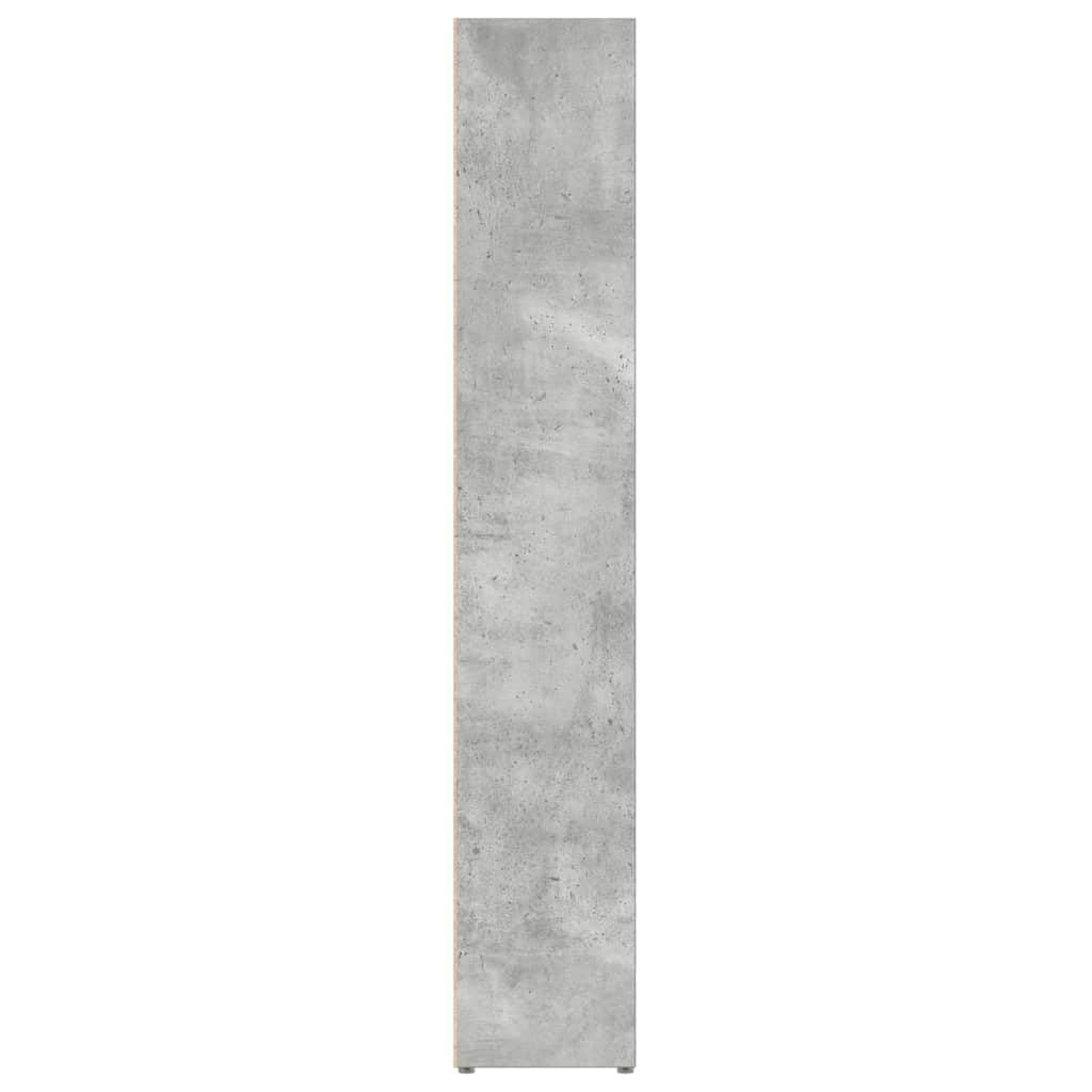 Estantería CD 2 unidades gris cemento 21 x 16 x 93,5 cm madera