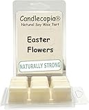 Candlecopia Easter Flowers 6.4 oz Scented Wax Melts - Wild honeysuckle, blooming jasmine and hints of sweet lilac create the floral signature of this scent - 2-Pack of naturally strong scented soy wax cubes throw 50+ hours of fragrance when melted in Scentsy®, Yankee Candle® or standard electric tart warmer
