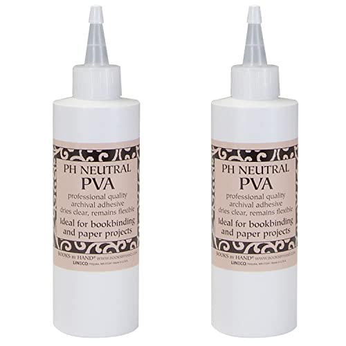 Lineco Acid Free Archival Ph Neutral Pva Adhesive 8Oz. Archival Quality Acid-Free Dries Clear. Pack Of 2 #TOP7