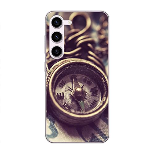 Coque Samsung Galaxy S23+ boussole idéale pour les voyages et sorties