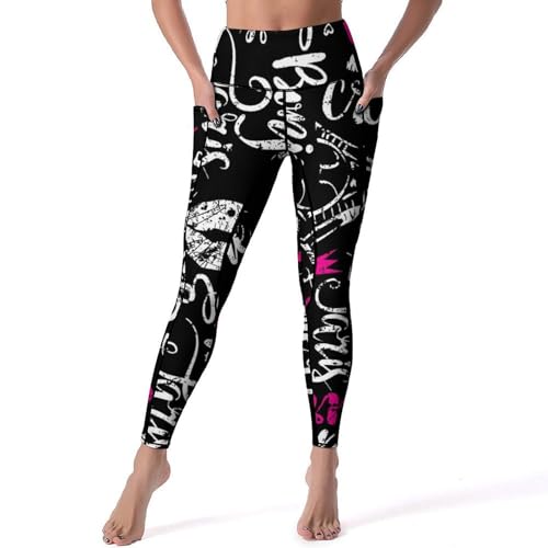 Pantalon de sport yoga legging femmes taille haute fitness gym jogging Paris S