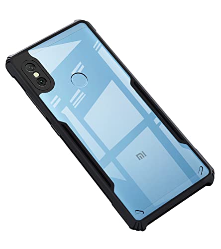 Image of Zapcase Back Case Cover for Mi Redmi Note 6 Pro | Compatible for Mi Redmi Note 6 Pro Back Case Cover | Clear Case with Camera Protection | (TPU + PC | Matte Black)