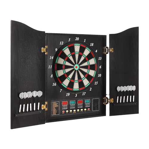 PROYONGOO Wall-Mounted Dart Board, Electronic Dart Boards for Adults, Electronic Scoreboard Dart Machine