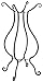 Evergreen Enterprises 490738 Scroll Bird Bath Stand