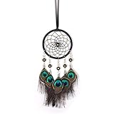 Peacock Feather Car,Handmade Dream Catchers Peacock Feather for Wall Hanging Home Decorations Car Charms