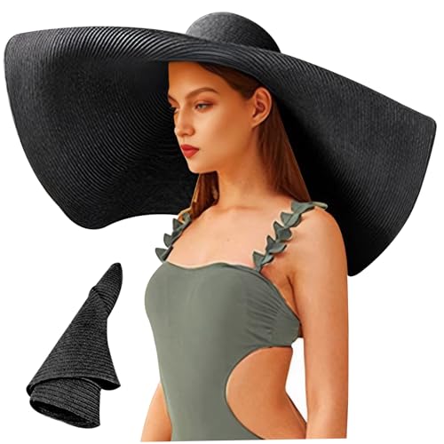 Protection UV optimale avec ce grand chapeau de soleil de 28 pouces à large bord