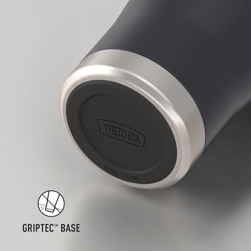 Image of THERMOS ICON SERIES Stainless Steel Cold Tumbler with Slide Lock, 24 Ounce, Granite