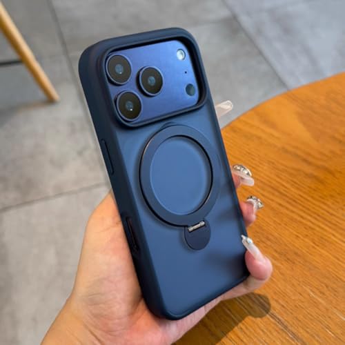 RNOZX For iPhone 16 Pro Max�p ���^�����J�[�z���_�[�����O�t���X�}�z�P�[�X �}�O�l�b�g���o���p�[�o�b�N�P�[�X�J�o�[�iFor iPhone 16 Pro Max�p/�u���[�j