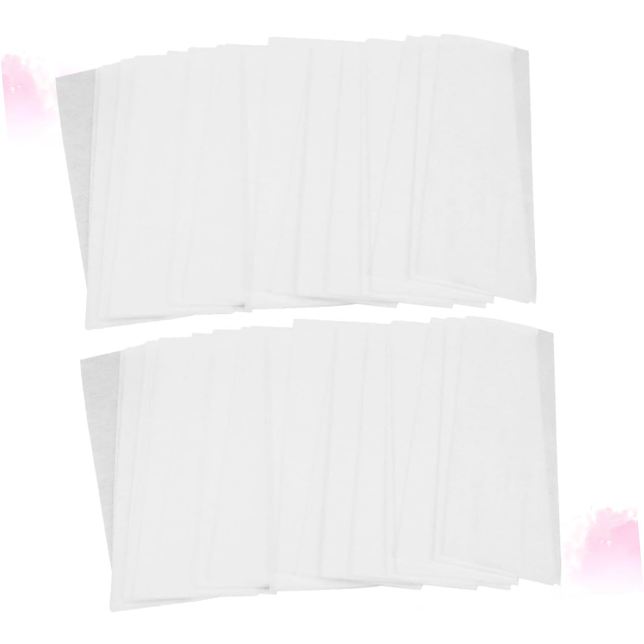 Cabilock 2bag Professional Hair Removal Wax Strips Facial Depilating Paper Unbleached Wax Paper for Women Soft Flexible Nonwoven Epilator Strips Smooth Skin
