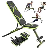 Panca Palestra Multifunzione, 7 in 1 Panca Pesi Regolabile,Panca Addominali, Panca Piana P...