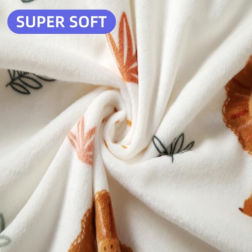 Image of Baby Nursery Bed Blankets Ultra Soft Double Layer Mini Blanket Minky Blanket Receiving Blankets Shower Gifts(Lion,45 * 60in)