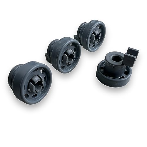 DL-pro 4x Korbrolle Oberkorb passend für Bosch Siemens Neff AEG Bauknecht...