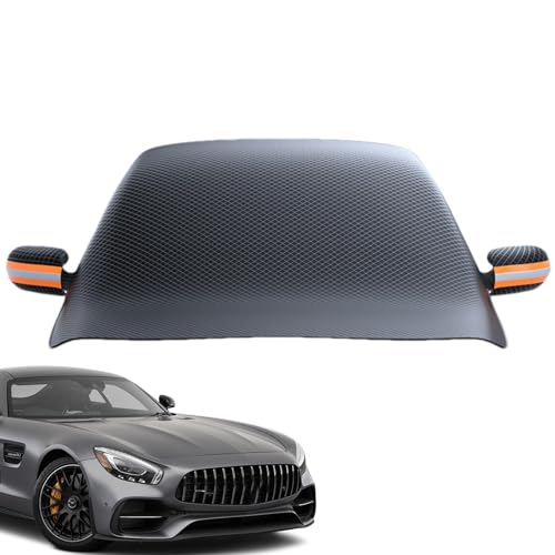 Parasol para parabrisas, cubierta de nieve para parabrisas de coche, funda anticongelante para parabrisas | Parasol de tela Oxford mejorada para coche, parasol plegable reflectante, cuba
