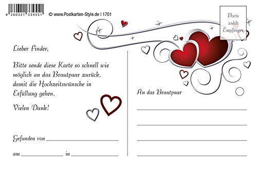 50 cartoline da applicare ai palloncini, con