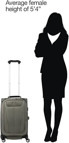 Miniatura 130 de Travelpro Maxlite 5 - Juego de 2 piezas de equipaje de mano de tela, expandibles con 4 ruedas giratorias, bolso blando para debajo del asiento, Negro