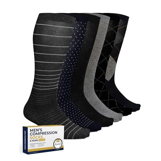 Pembrook Light Compression Socks for Men 8-15 mmHg | Graduated Compression Socks for Men Circulation | Athletic & Medical Compression Socks for men for Muscle Support