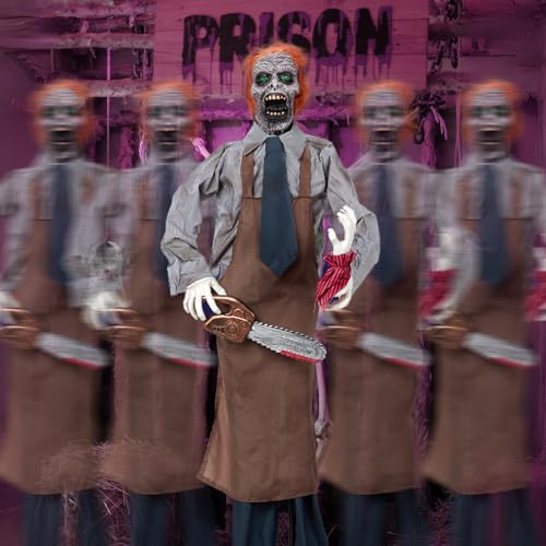 Outvita Halloween Decorations 5.7ft Standing Chainsaw Man,