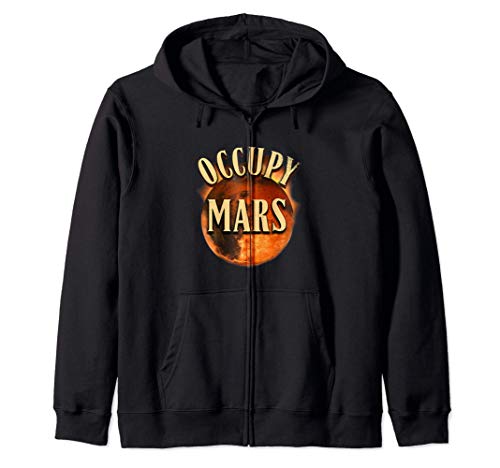 Occupy Mars Planeta Space Misión Exploración Sudadera con Capucha