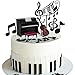 Music Cake Toppers Piano Violin Cake Decorations Set with Piano Violin Musical score Note for Music Piano Violin Themed Birthday Party (Piano Violin)