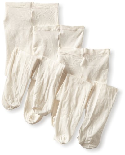 Jefferies Socks Baby-girls Infant Smooth Skin Tights 3 Pair Pack