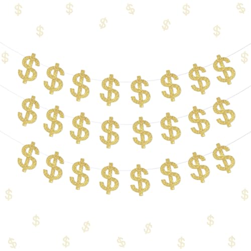Wonmelody Dollar Bill Image Cupcake Toppers Dollar Birthday Decorations 100