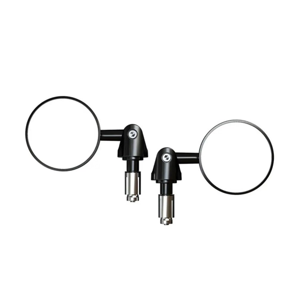 Espejos retrovisores convexos de 7/8 pulgadas para manillar de motocicleta redondos y plegables 7