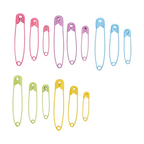 Alfinetes de Segurança, Alfinetes de Segurança Coloridos Seguros e Resistentes Arame de Aço de Aplic